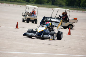 Formula SAE vehicle during race
