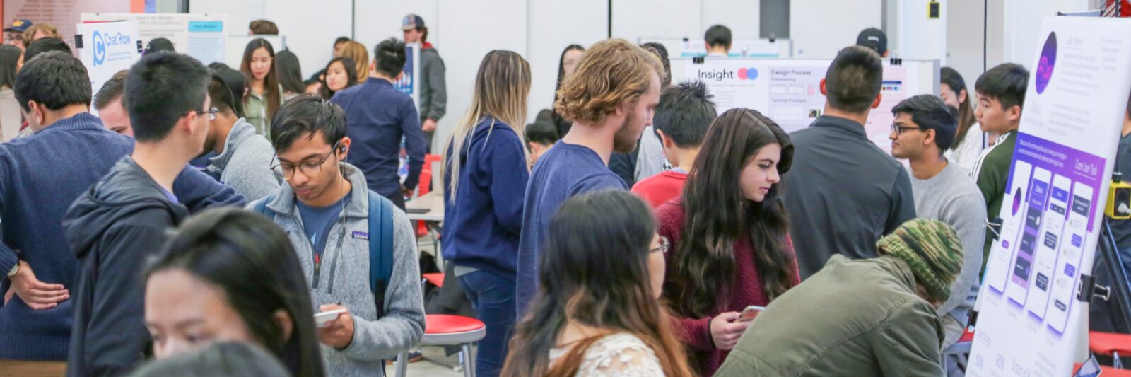 students at showcase