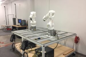 Photo of two Kuka robots