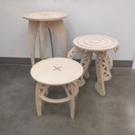 Photo of wooden stools